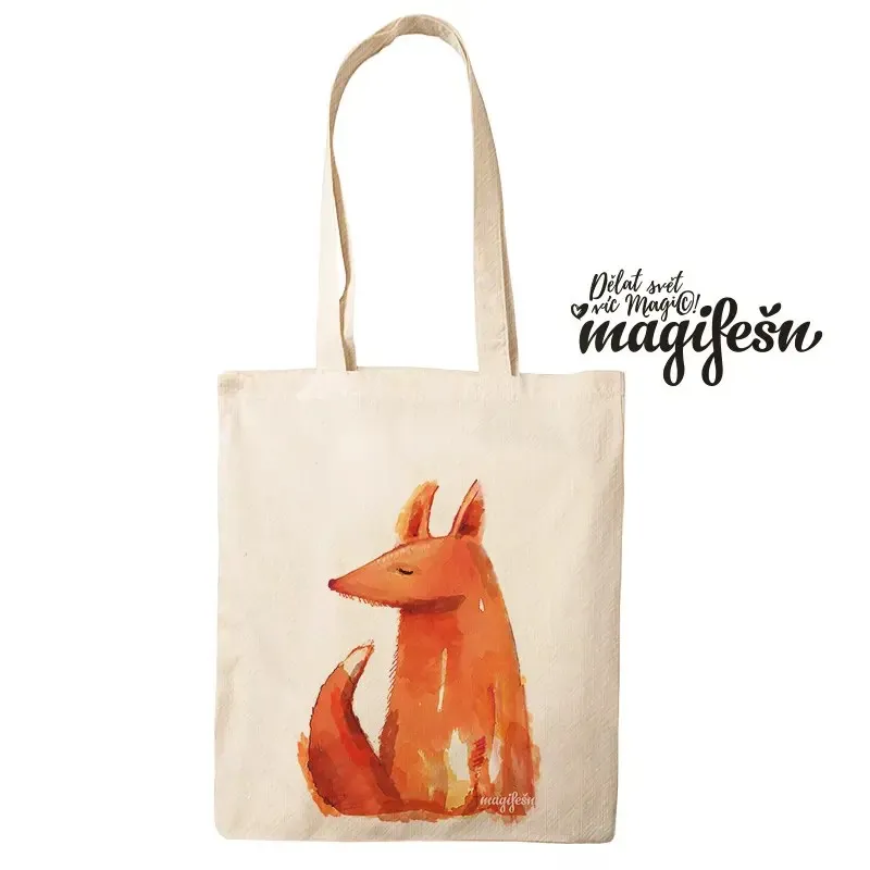 Magifešn MEDIUM taška Liška od vlka z recyklované bavlny