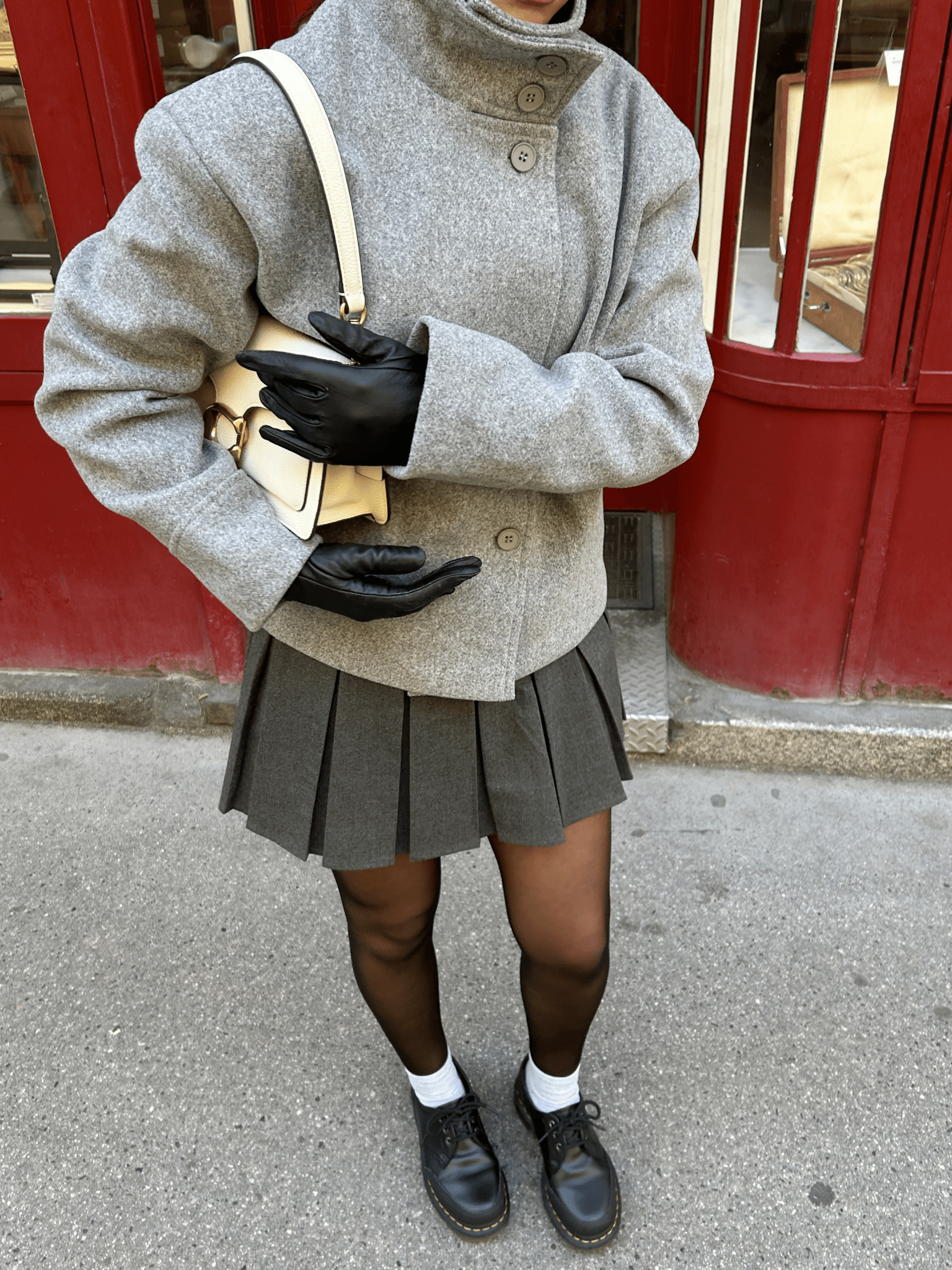 Norielle Wool-Style vlněná bunda černá