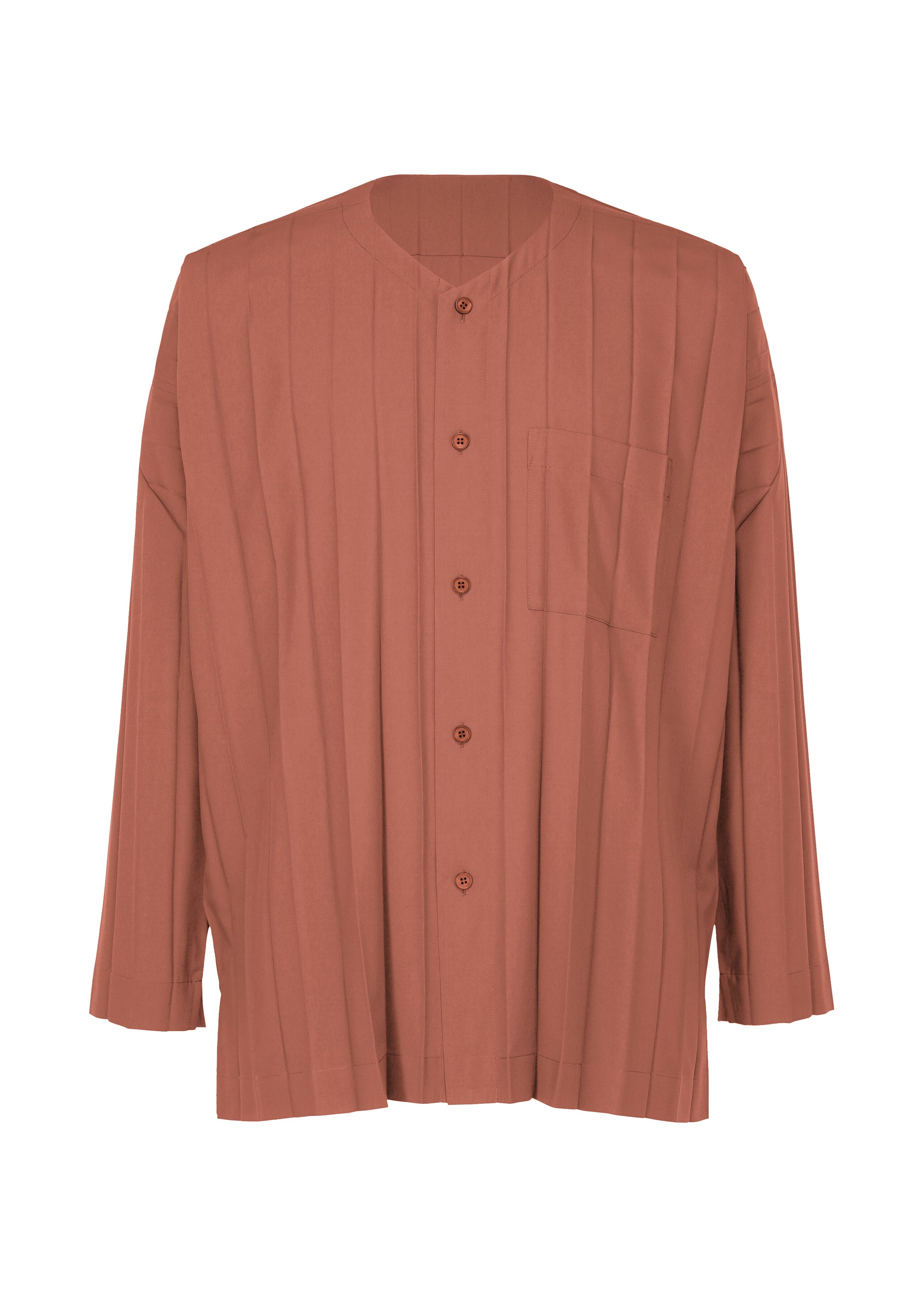 Issey Miyake Edge Shirt košile šedá plisovaná