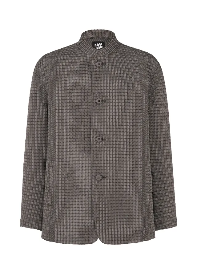 Issey Miyake Type-O 014 bunda Grayish Brown pružná