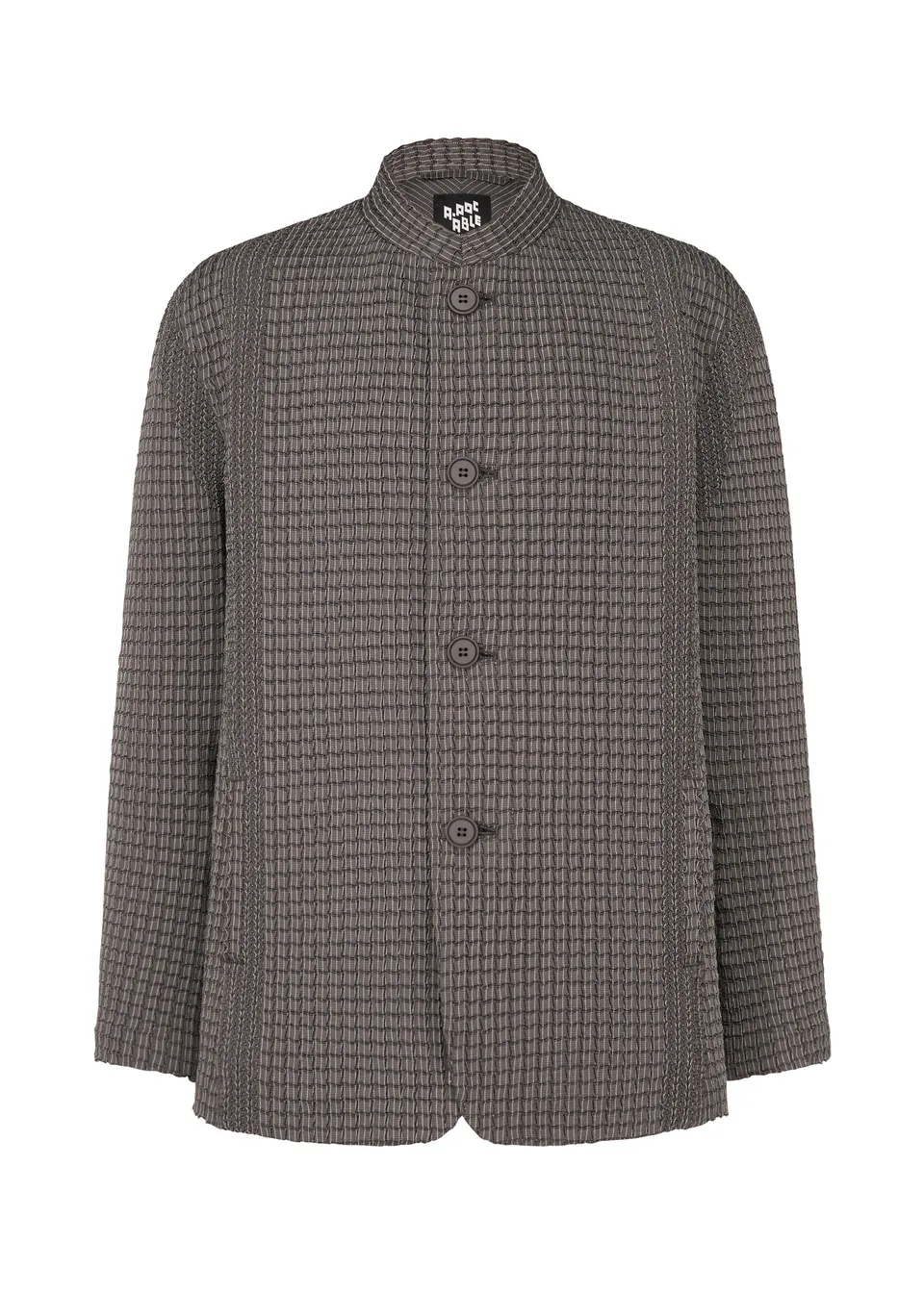 Issey Miyake Type-O 014 bunda Grayish Brown pružná