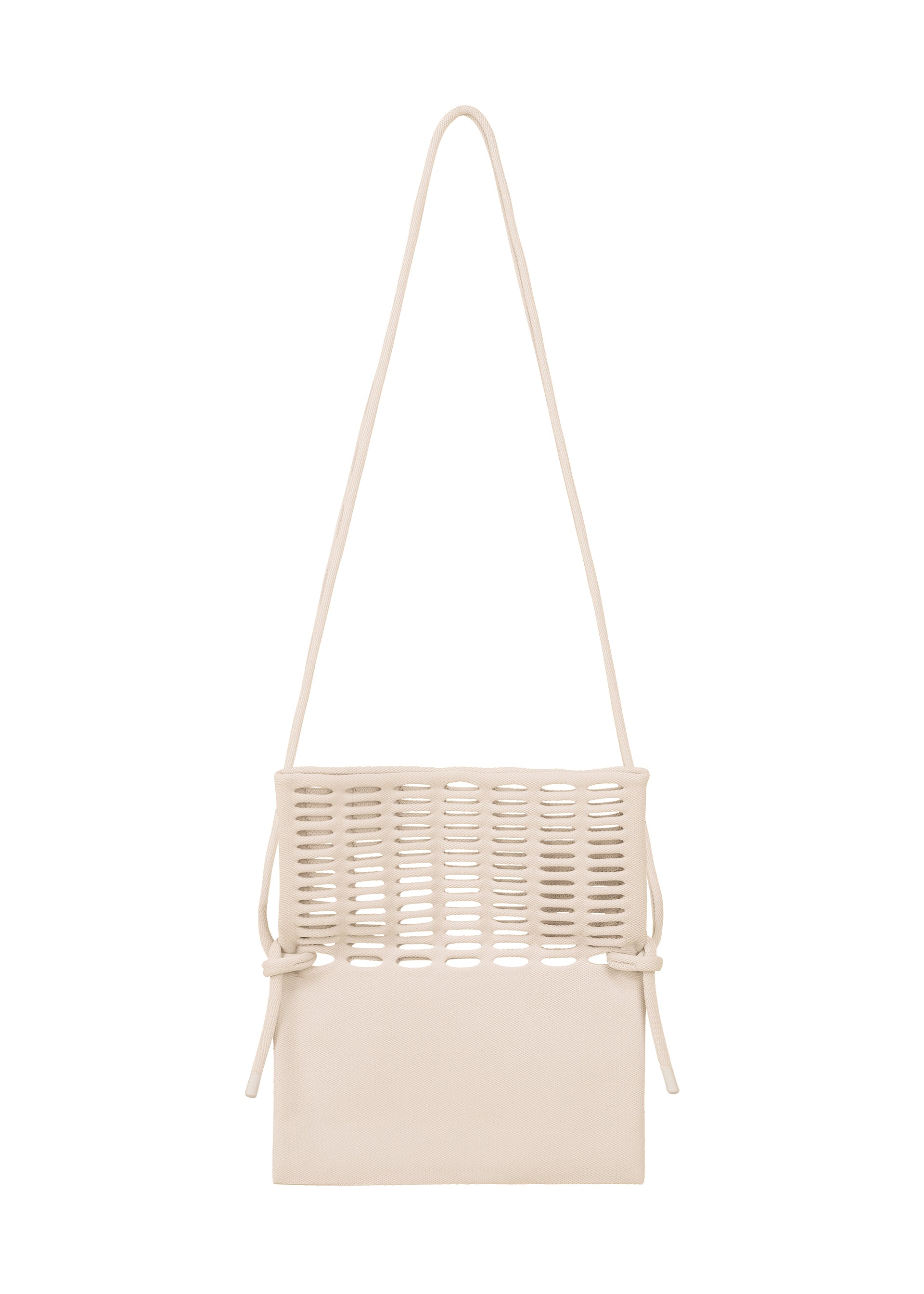 Issey Miyake Mokko Flap Pouch kabelka růžová pletená