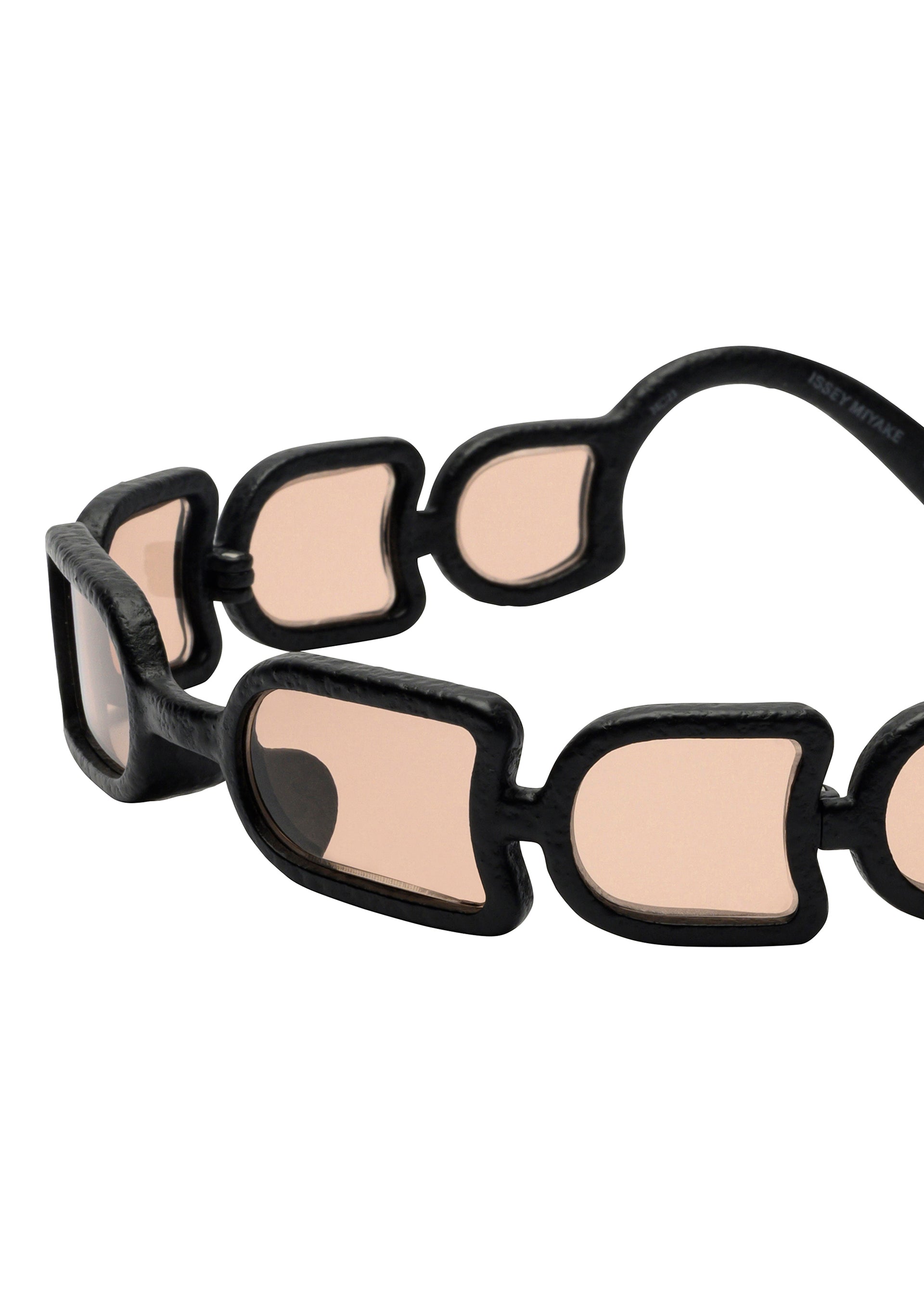 Issey Miyake Uroko sluneční brýle černé 3D tisk