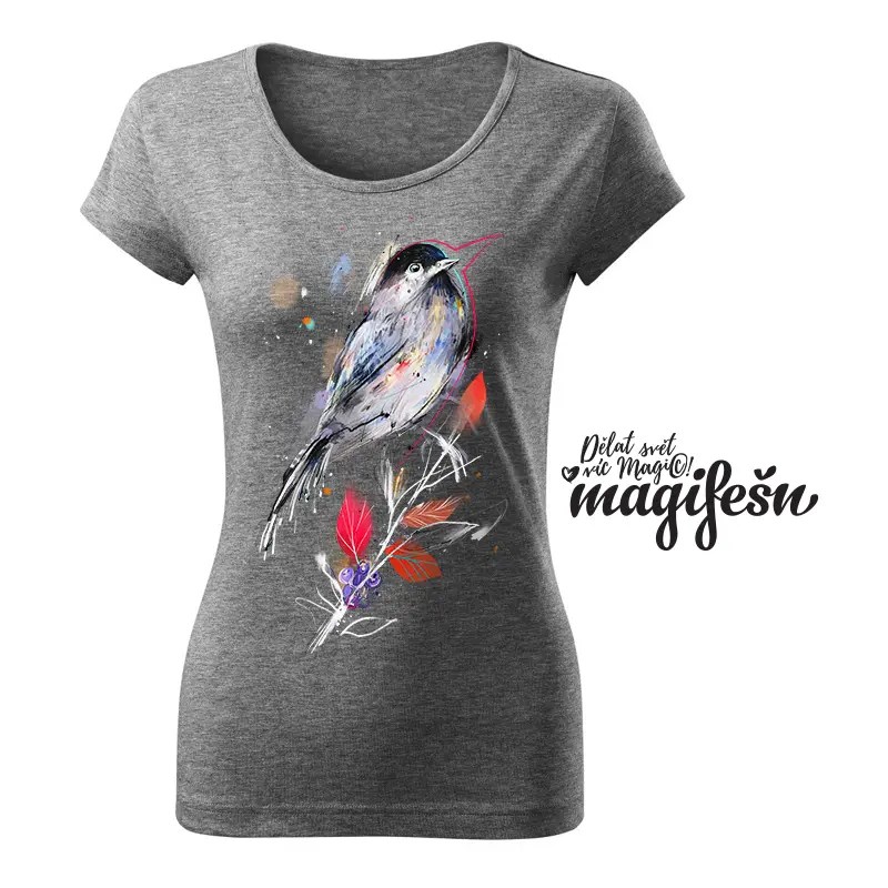 Magifešn XX tričko Borůvkový ptáček Night bio