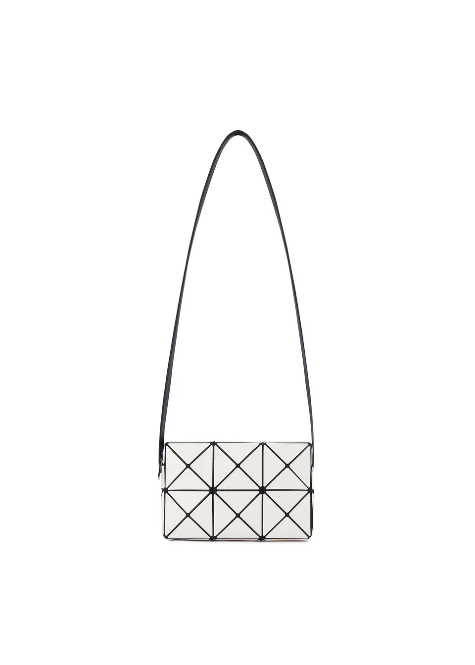 Issey Miyake Cuboid crossbody kabelka smetanová