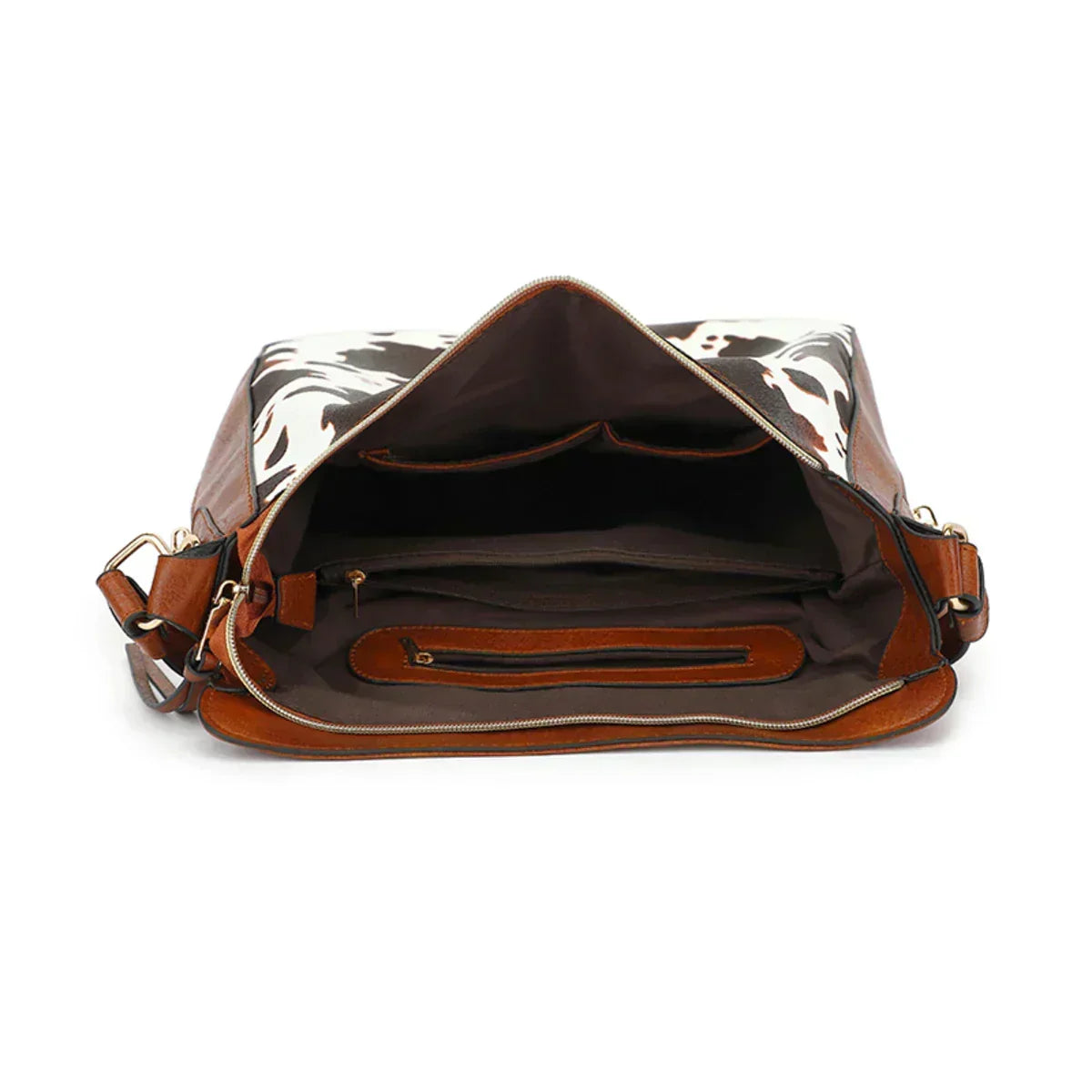 Norielle Signature hobo kabelka hnědá s kapsičkou
