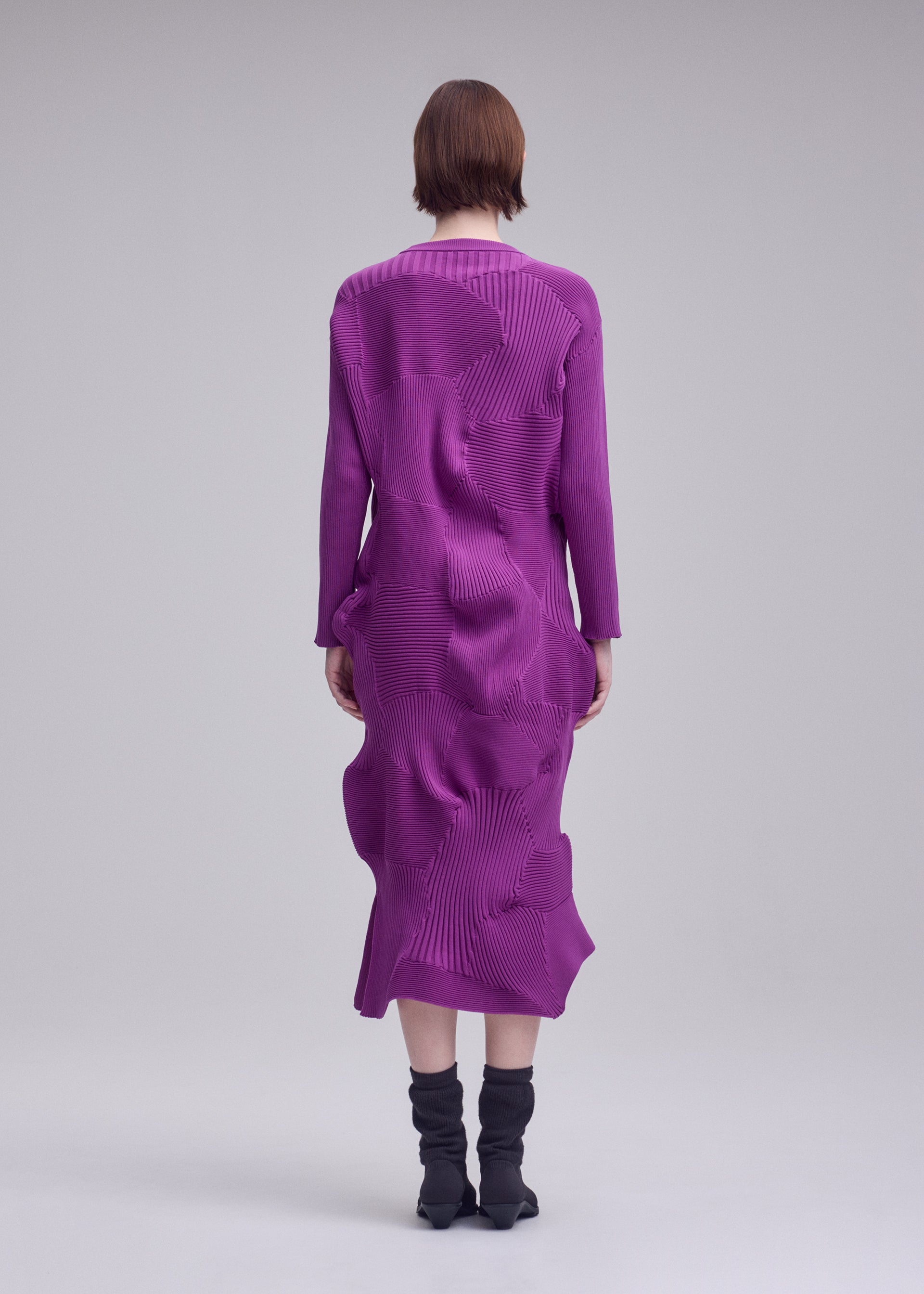 Issey Miyake Kone Kone IM63234 šaty gray vel. 2 úplet