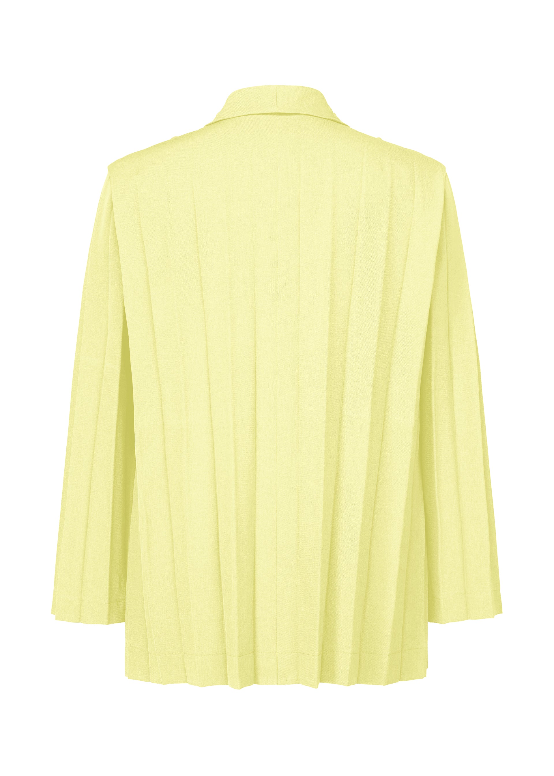 Issey Miyake Edge Ensemble sako žlutá plisé