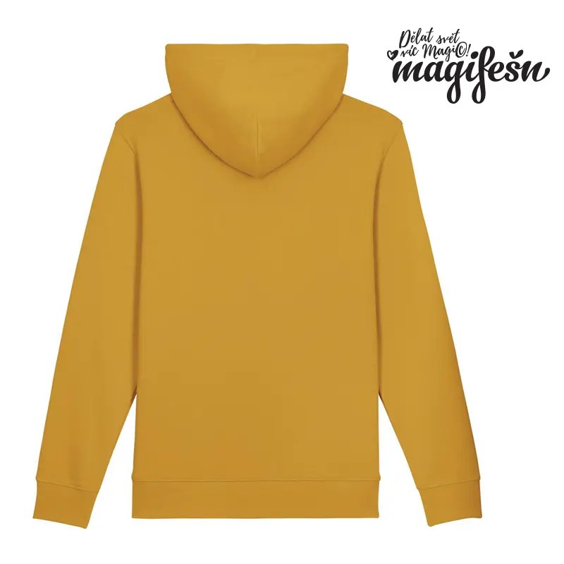 Magifešn CAPS mikina Kapradiny černá biobavlněná